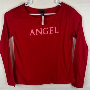 NWT victoria secret long sleeve red shirt